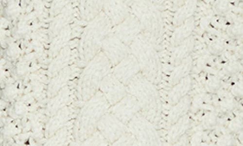 Shop Pistola Quinn Mixed Stitch Cotton Blend Sweater In Ivory