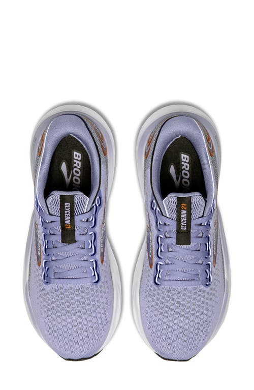 Shop Brooks Glycerin 21 Running Shoe In Lavender/black/copper