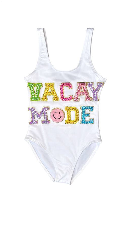 Lola + The Boys Crystal VACAY MODE Swimsuit in Multicolor 