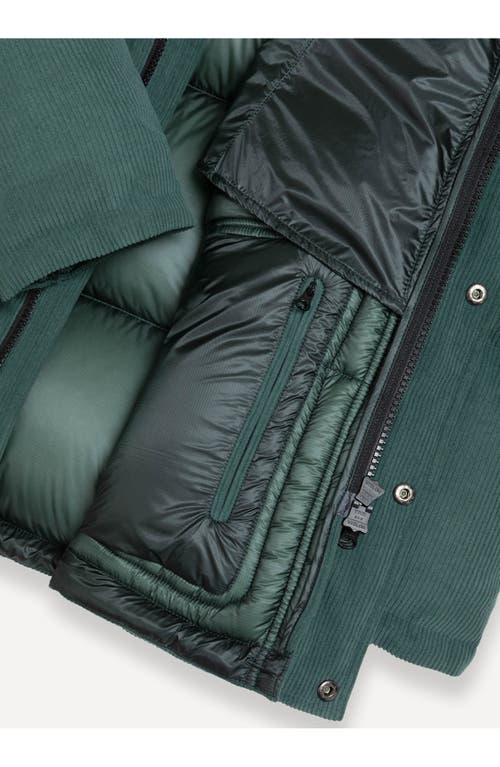 Colmar Dandy Water Repellent Down Corduroy Puffer Jacket In Bottle