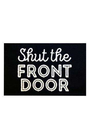 R16 HOME R16 HOME SHUT THE FRONT DOOR INDOOR/OUTDOOR DOORMAT