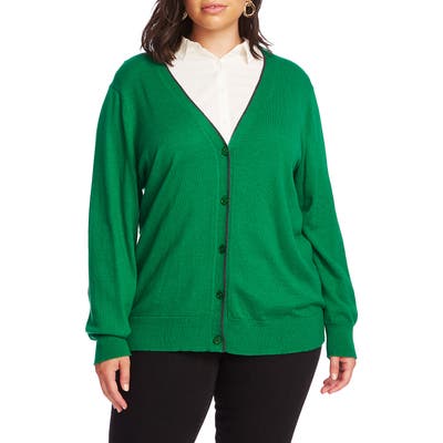 Plus Size Court & Rowe Elbow Detail Tipped Cardigan