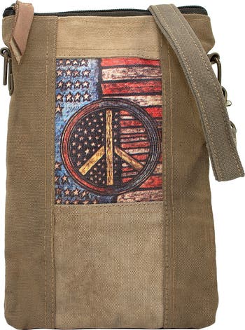 VINTAGE ADDICTION Peace Flag Tent Crossbody Bag Nordstromrack