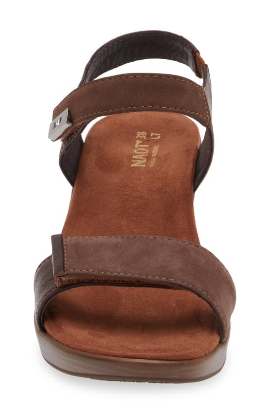 Naot 'intact' Sandal In Coffee Bean Brown
