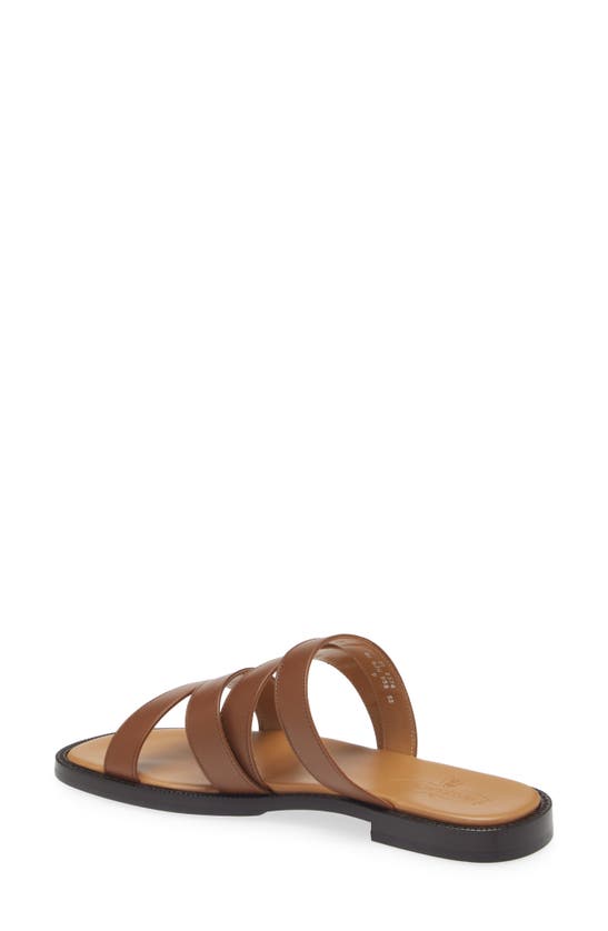 Shop Jm Weston Double V Sandal In Tan