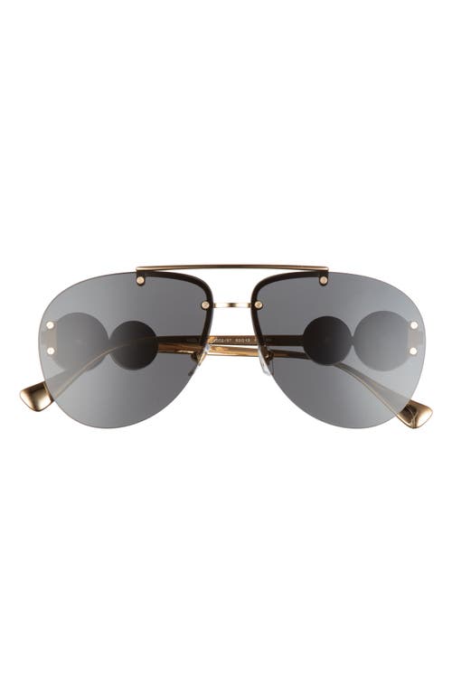 EAN 8056597727754 product image for Versace 63mm Aviator Sunglasses in Gold at Nordstrom | upcitemdb.com