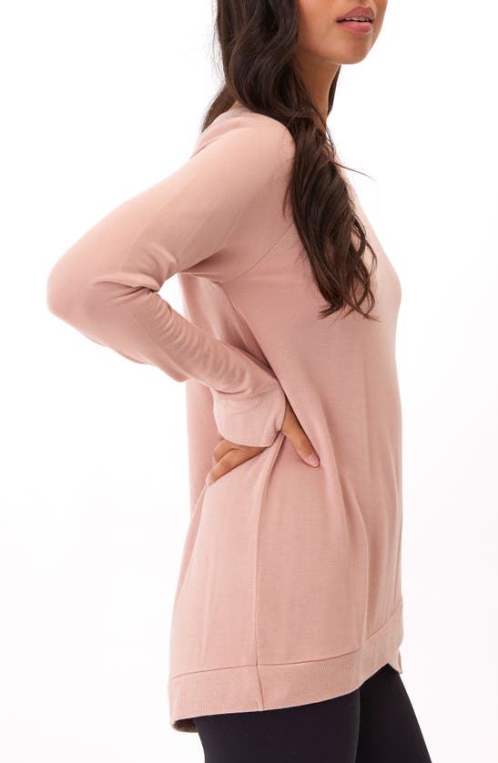 Shop Threads 4 Thought Leanna Feather Fleece Tunic In Latte