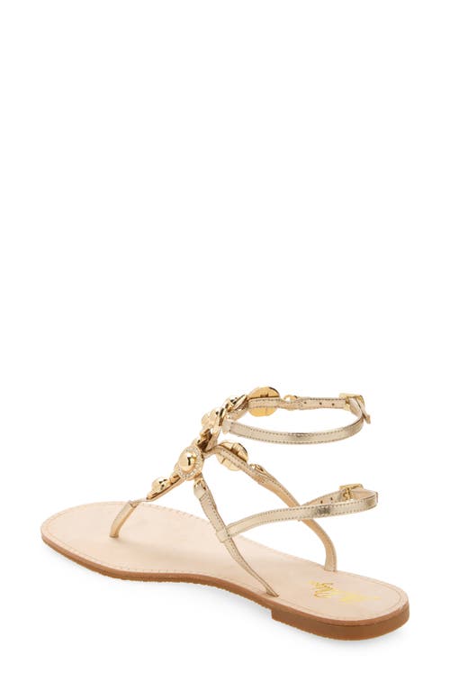 Shop Lilly Pulitzer ® Palermo T-strap Sandal In Gold Metallic