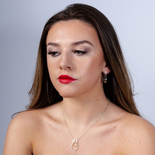 Lucy Quartermaine Women's Solid Sterling Silver Petal Hoops Extra Large In Sterling Silver