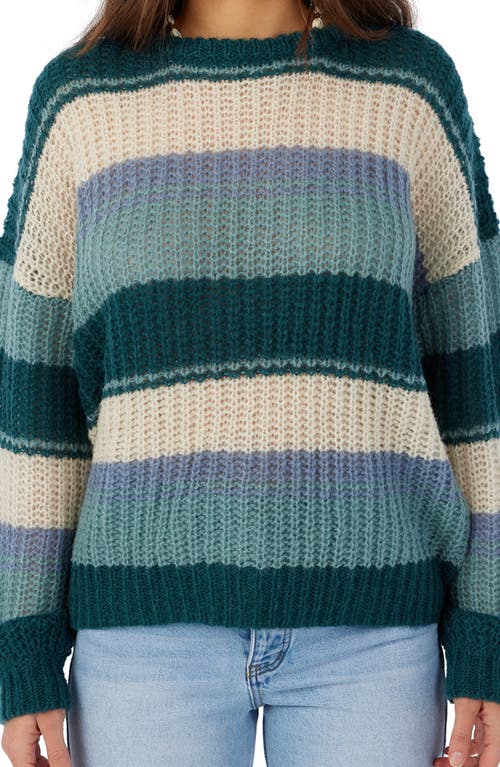 Lake View Stripe Sweater in Multi Colored