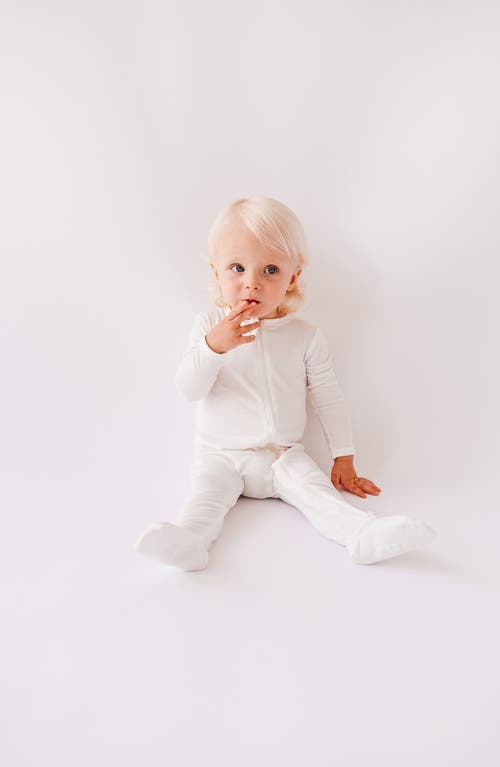 Shop Kyte Baby Zip-up Footie In Cloud