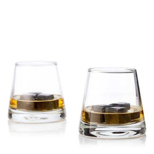 Viski Glacier Rocks 8-piece Soapstone Cube And Tumbler Set In Clear