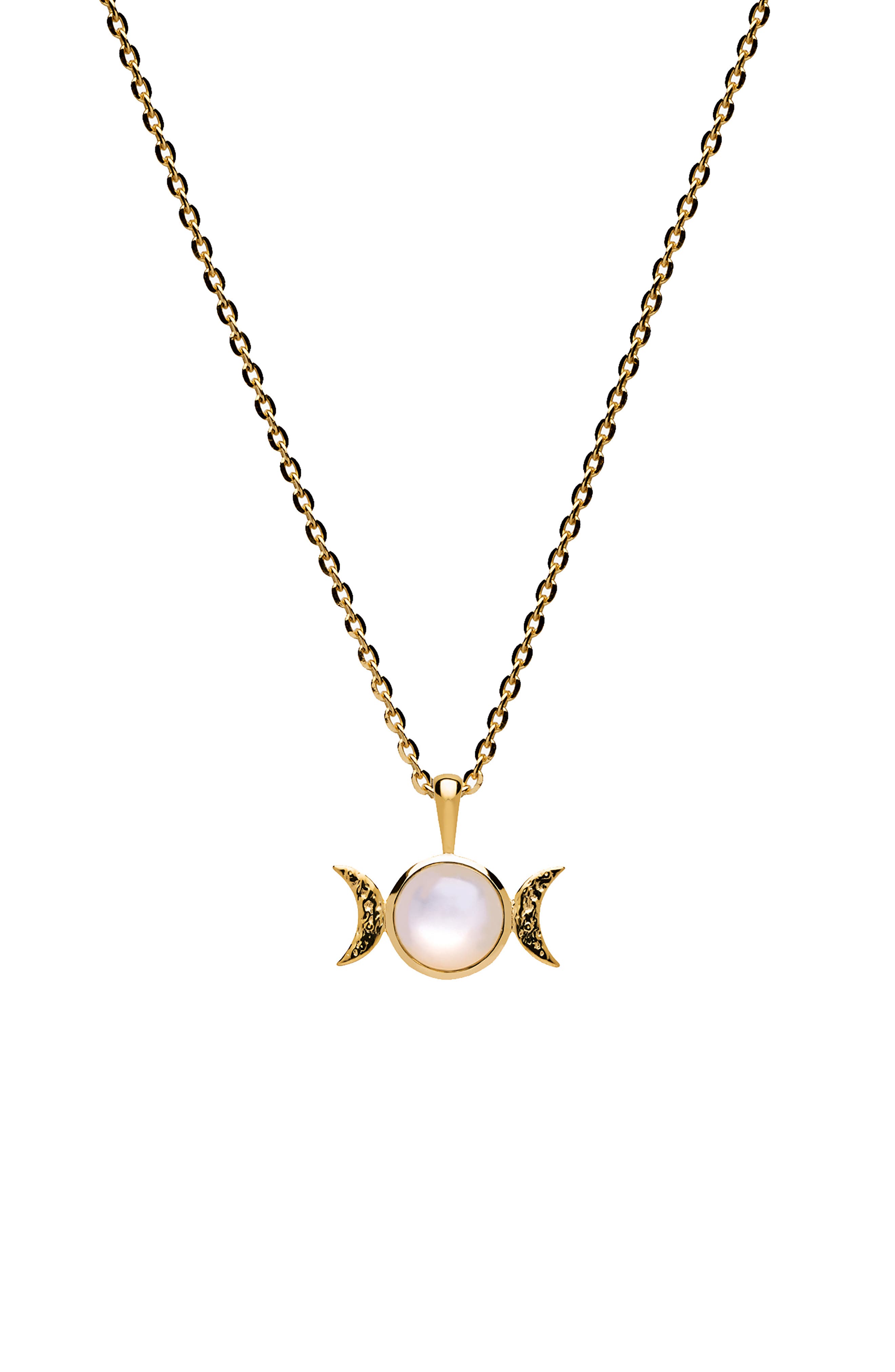 Awe Inspired Moonstone Triple Moon 