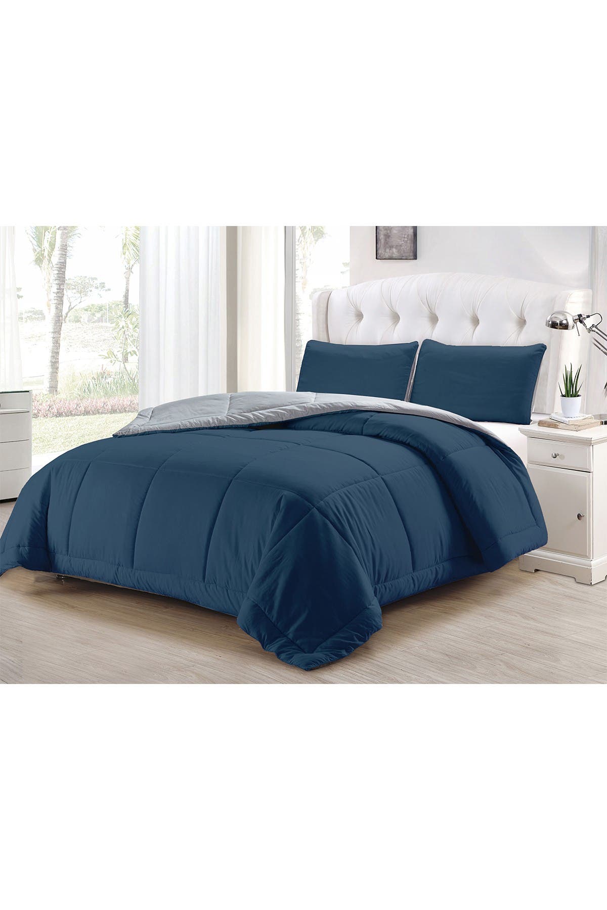 blue twin bed set