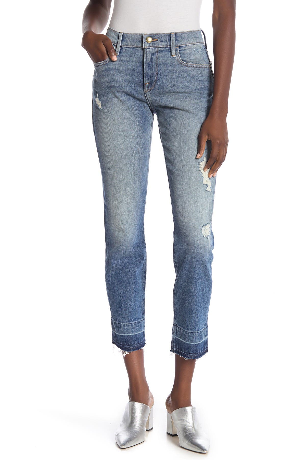 raw hem boyfriend jeans