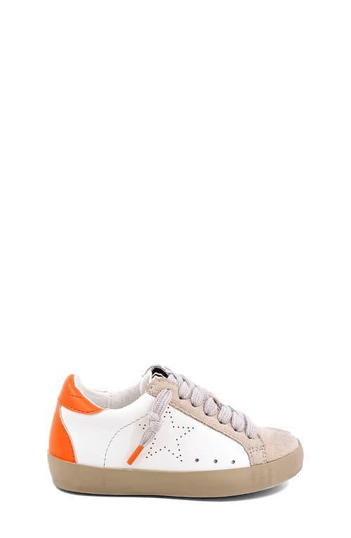 Shop Shushop Kids' Mia Sneaker In White/orange