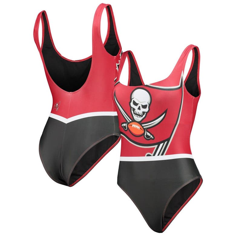 Foco Red Tampa Bay Buccaneers Team One-piece Swimsuit