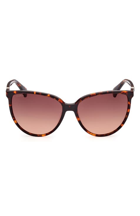 58mm Gradient Butterfly Sunglasses