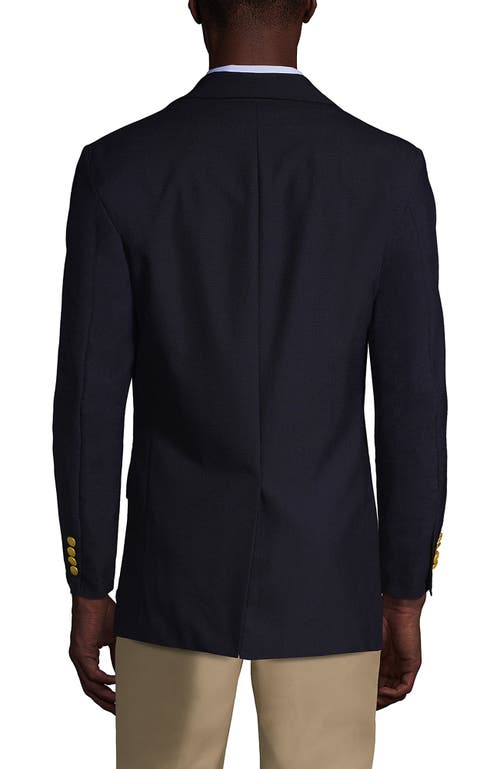 Shop Lands' End School Uniform  Hopsack Blazer In Deep Navy