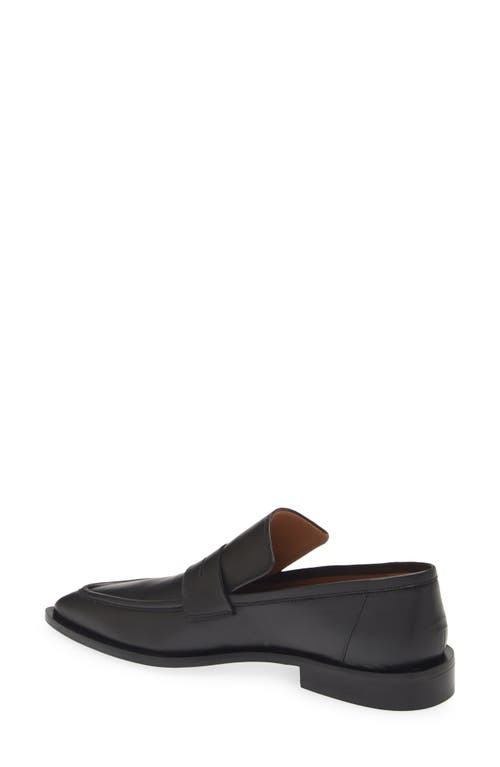 Shop Atp Atelier Montazzoli Pointed Toe Penny Loafer In Black