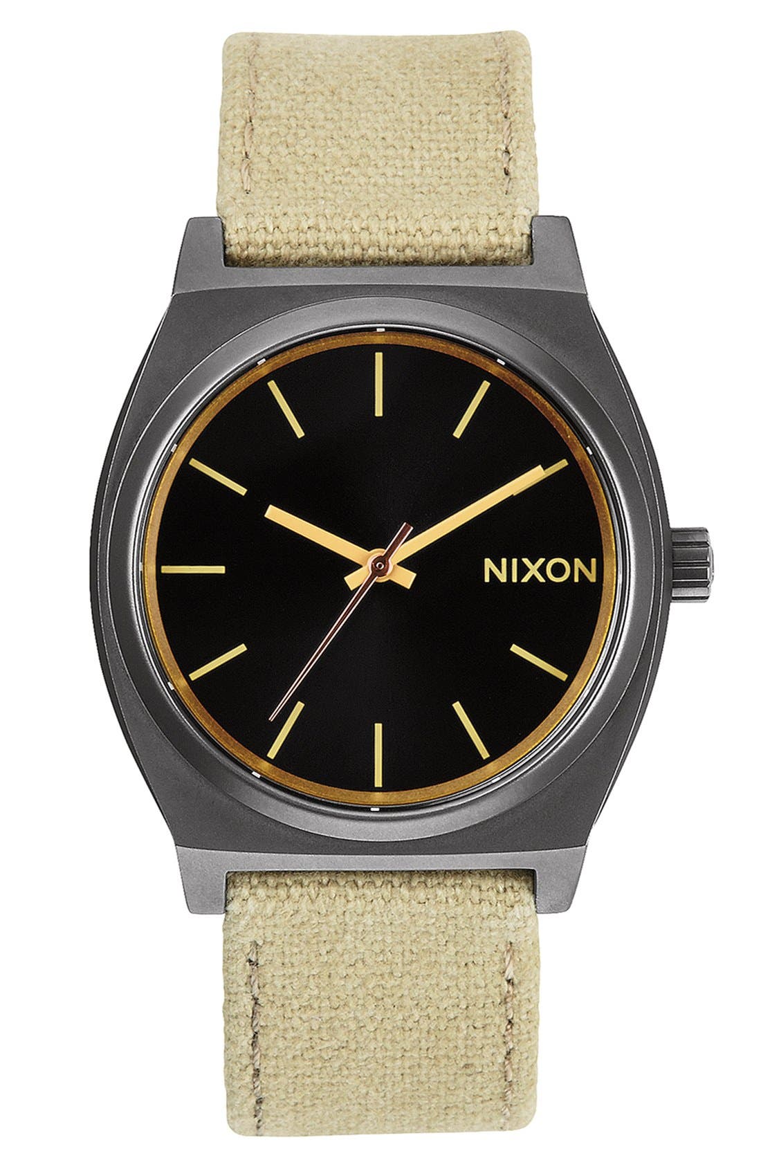 Nixon 'The Time Teller' Canvas Strap Watch, 37mm Nordstrom