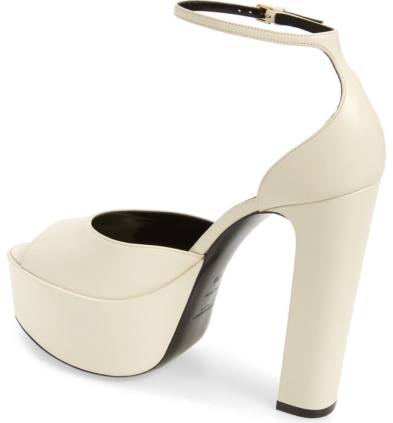 Saint Laurent Jodie Ankle Strap Platform Sandal (Women) | Nordstrom
