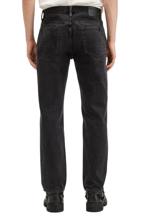 Shop Allsaints Reid Straight Leg Jeans In Black