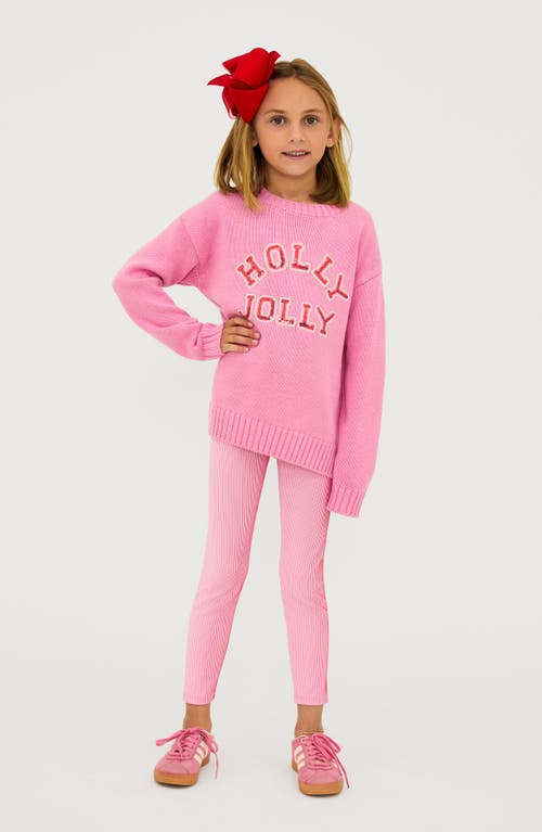 Shop Beach Riot Kids' Little Callie Sweater In Gumdrop Pi