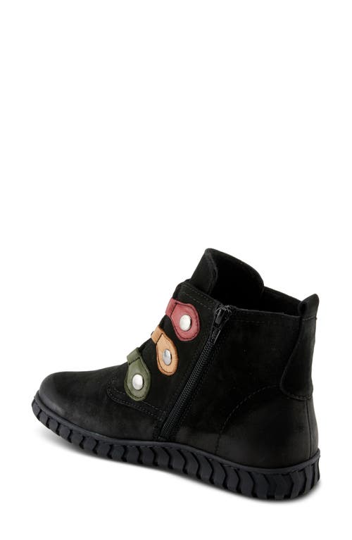 Spring Step Liadan Bootie In Black Nubuck