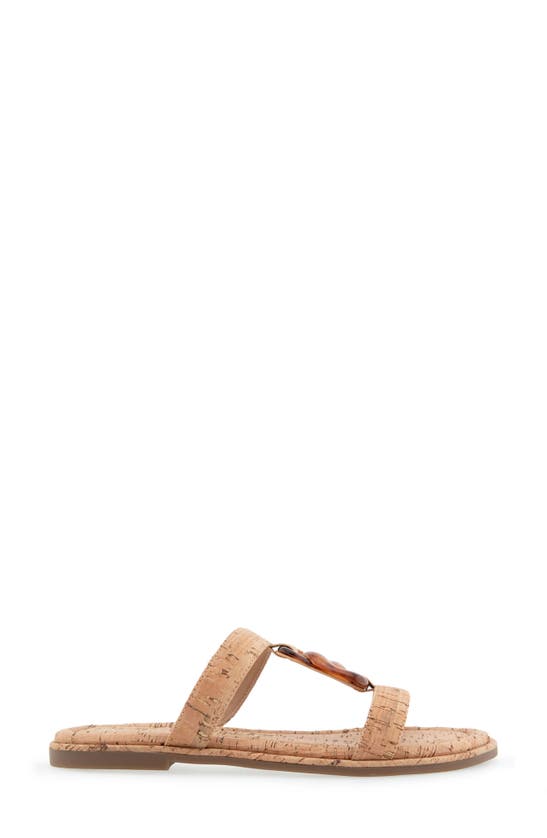 Shop Aerosoles Geraldine Chain Slide Sandal In Cork Combo