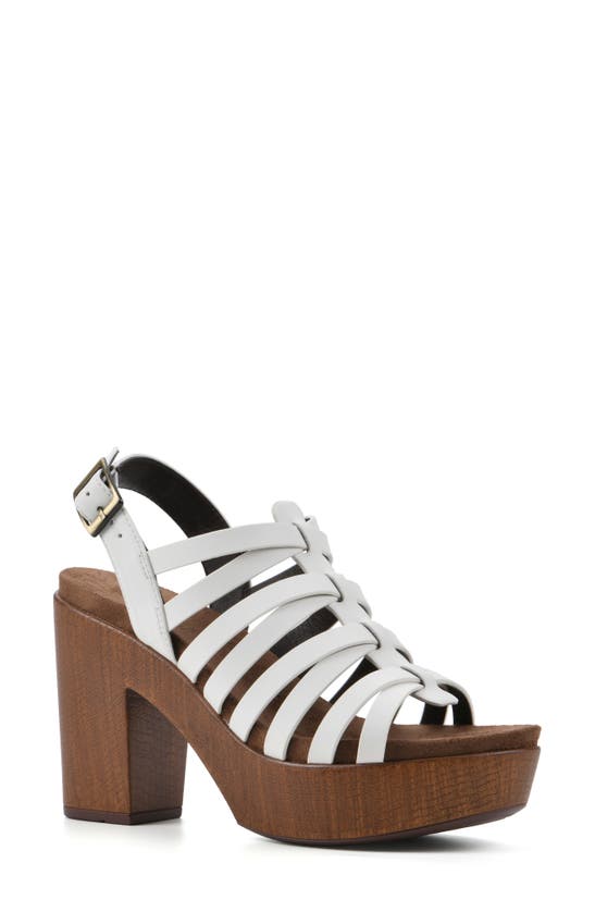 White Mountain Footwear Alliance Platform Clog In White/ Smooth ModeSens