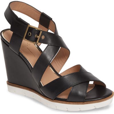 Linea Paolo Edyta Wedge Sandal, Black