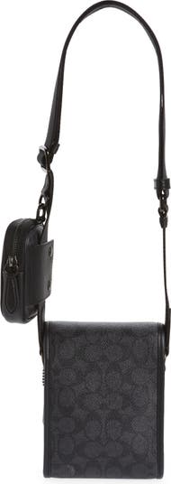 COACH Charter North/South Leather Crossbody Bag