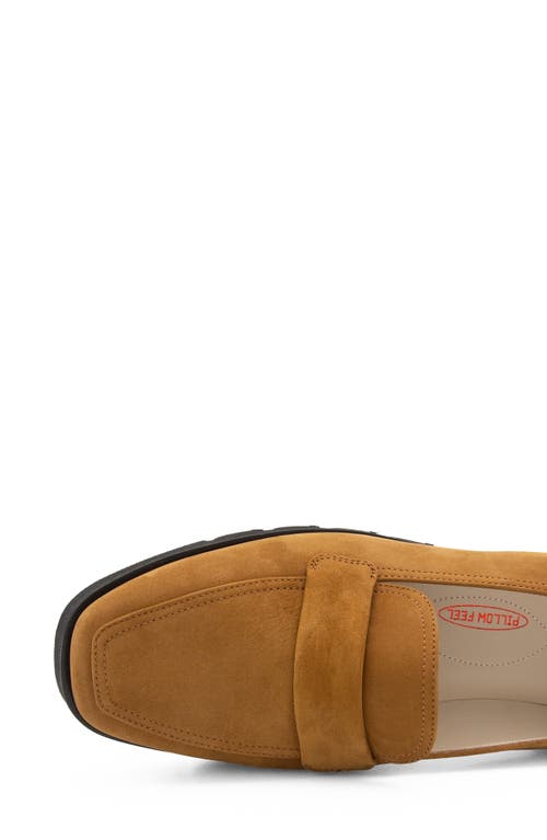 Amalfi By Rangoni Giuliano Loafer In Sequoia Brown Tiffany Nubuk