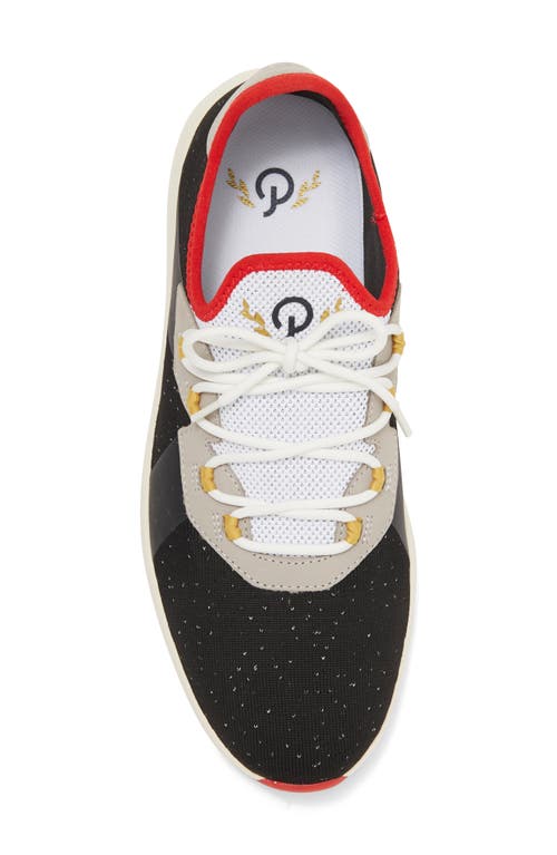 Official Program Knit Trainer Sneaker In Black/red