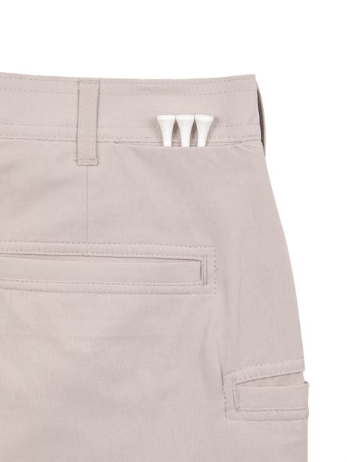 Construct Con.struct Solid Flat Front Performance Pants In Khaki