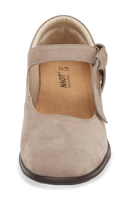 Naot Nobility Mary Jane Pump In Stone Nubuck