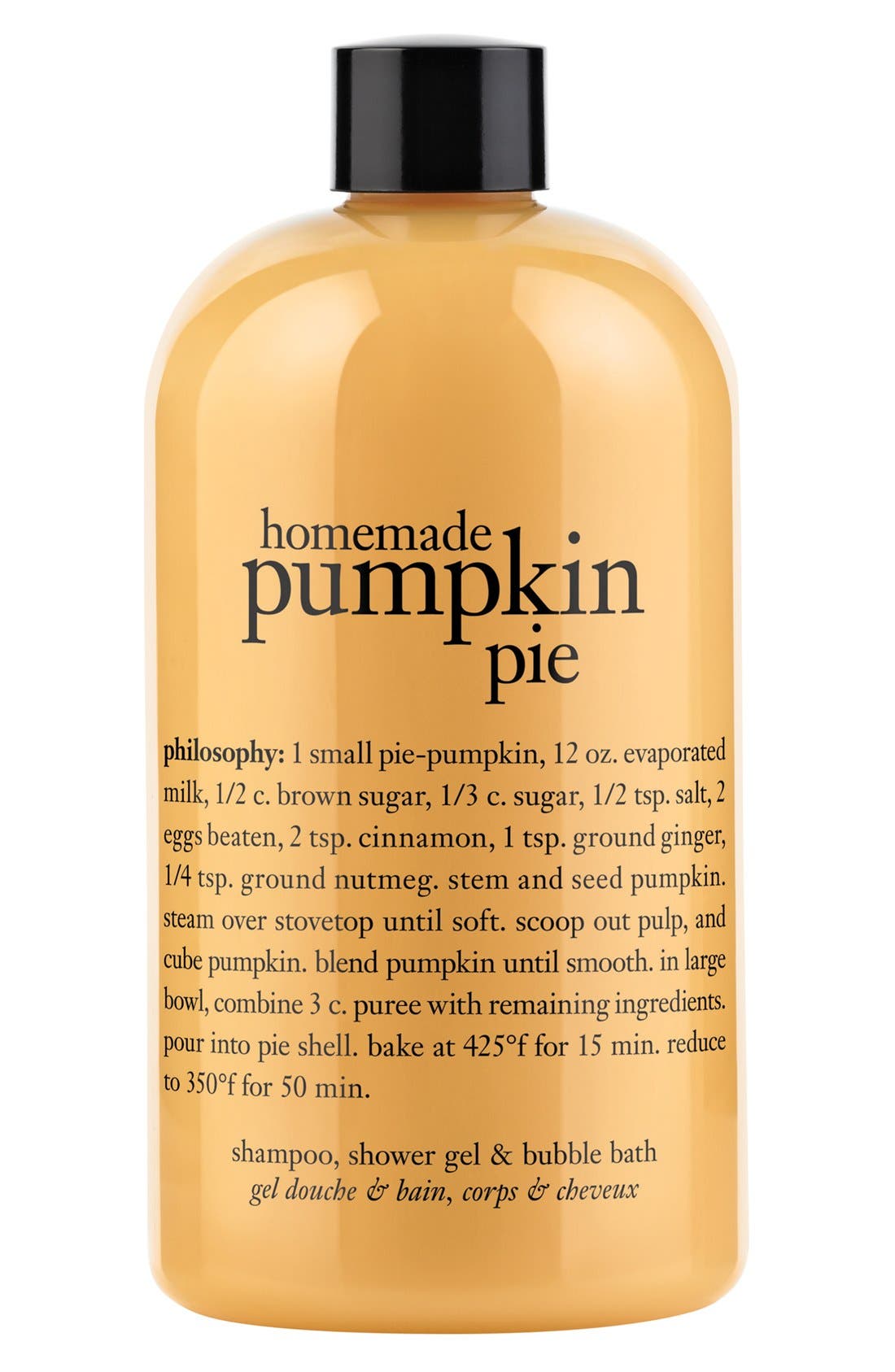 philosophy 'homemade pumpkin pie' shampoo, shower gel & bubble bath