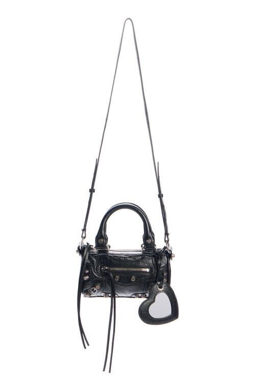 Shop Balenciaga Nano Le Cagole Leather Tote In Black