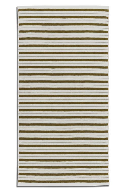 Shop Baina Franklin Organic Cotton Bath Towel In Caper/chalk