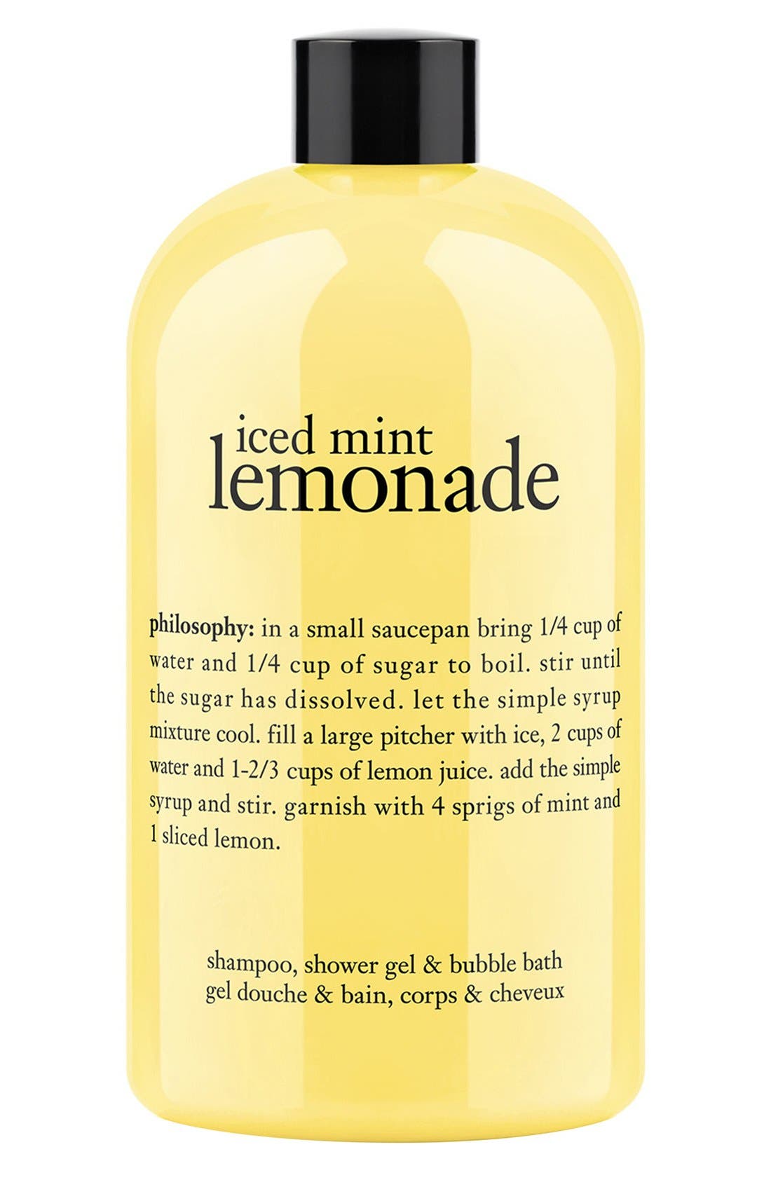 philosophy 'iced mint lemonade' shampoo, shower gel & bubble bath