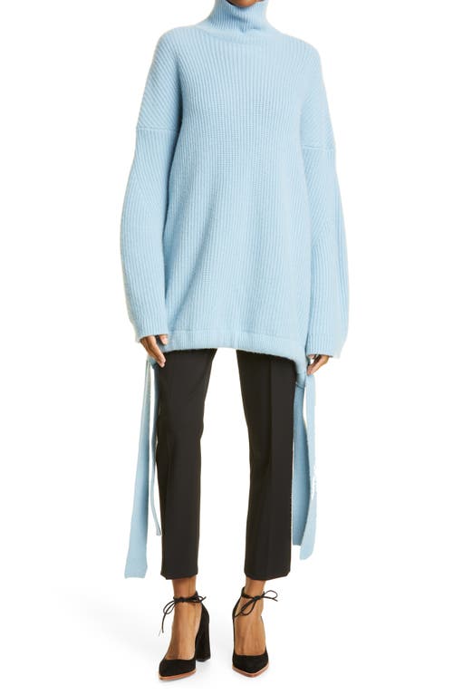 JASON WU Collection Oversize Side Tie Cashmere Sweater in Starlight Blue