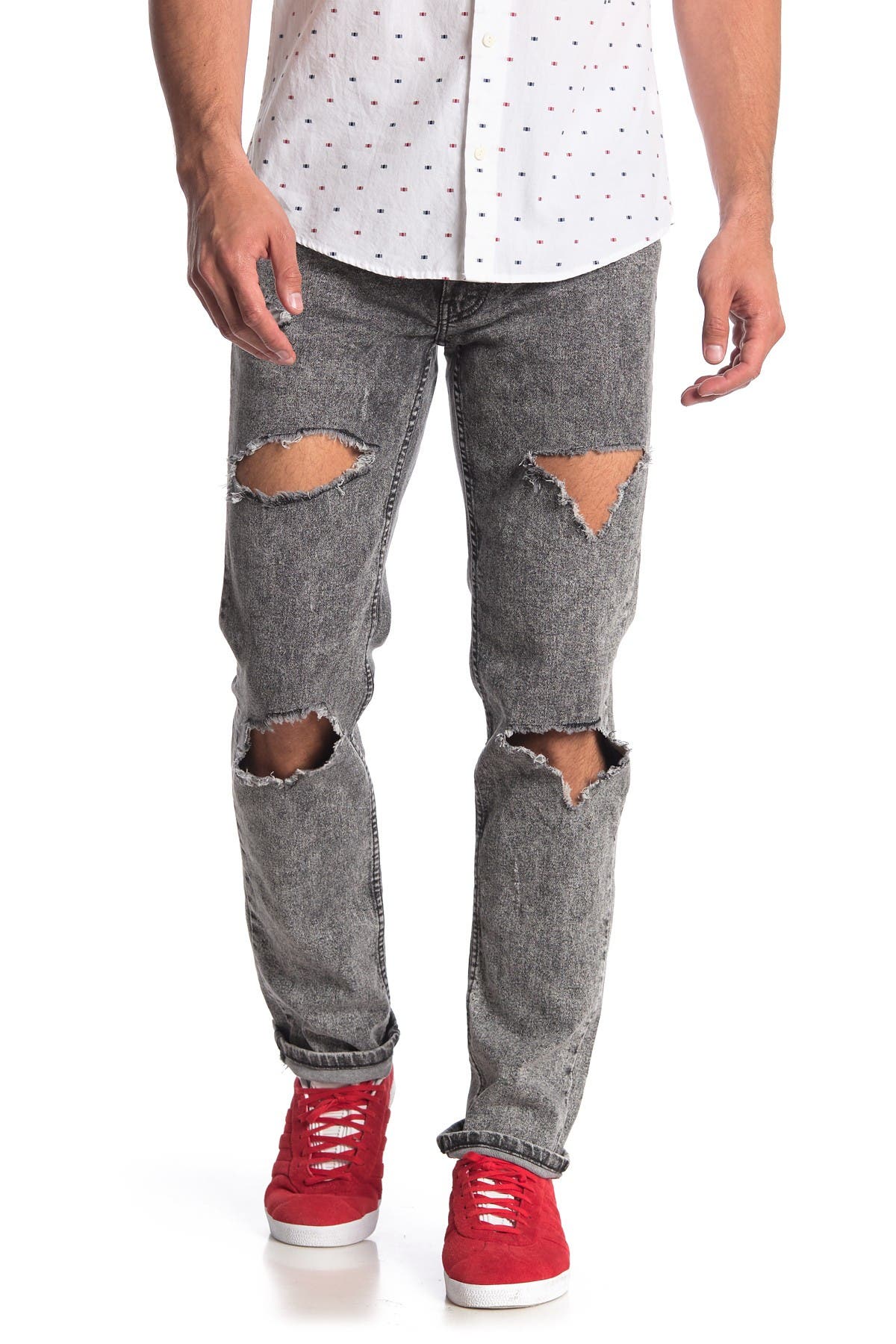 levi's 511 distressed jeans