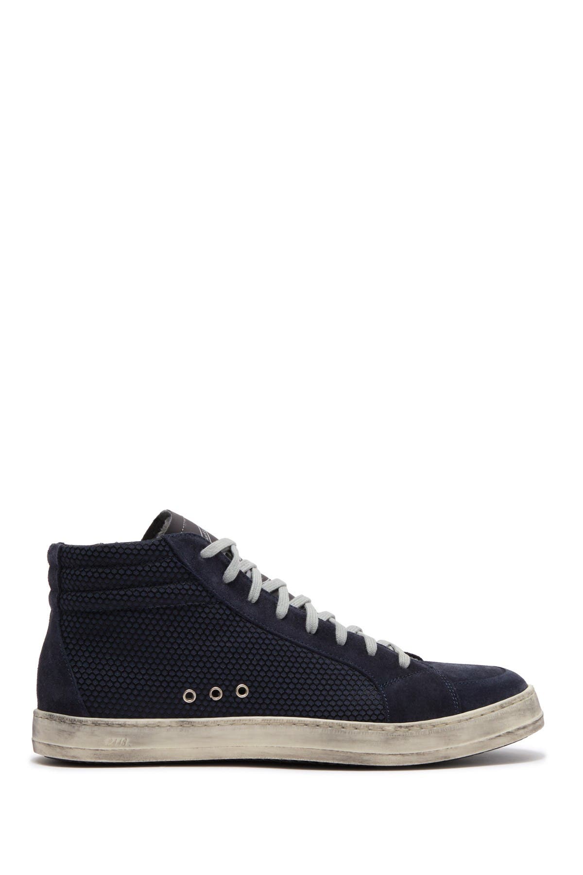 p448 ribbed high top sneaker