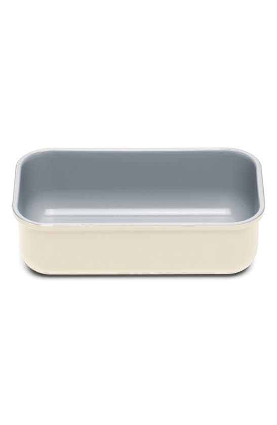 Shop Caraway Nonstick Ceramic Loaf Pan In Cream