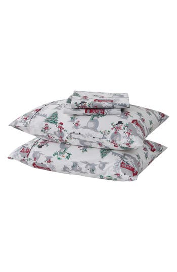 Woven & Weft Holiday Print 3-piece Sheet Set In Winter Wonderland