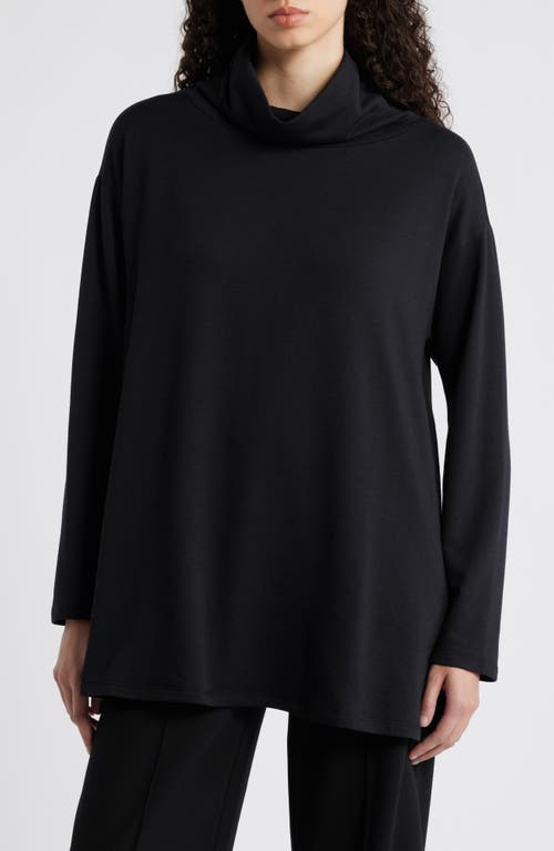 EILEEN FISHER EILEEN FISHER COWL NECK KNIT TOP 