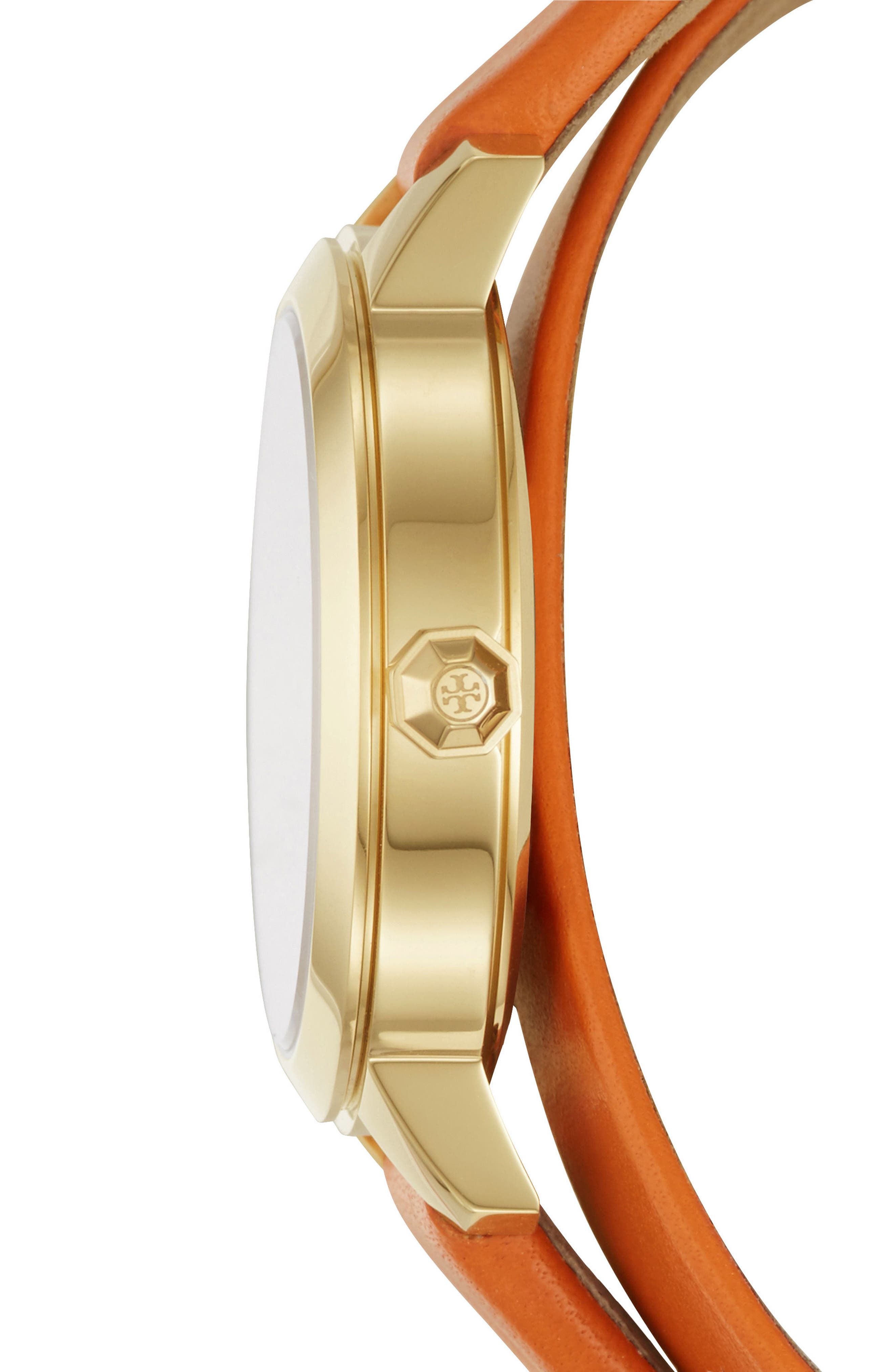 TORY BURCH,
                            Collins Double Wrap Leather Strap Watch, 32mm,
                            Alternate thumbnail 6, color,
                            800