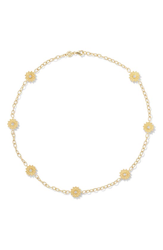 Orly Marcel Sacred Flower Station Bracelet In Gold