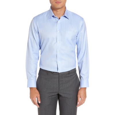 Nordstrom Shop Smartcare(TM) Trim Fit Herringbone Dress Shirt